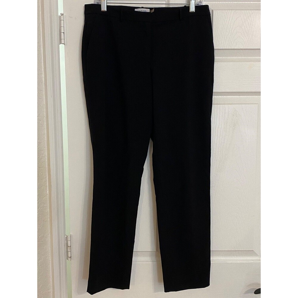 Calvin Klein Dress Pants Women's size 8 Black~32" waist~Tapered Leg~Career wear